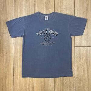 Comfort Colors White House Presidential Staff T Shirt Blue Cotton Large